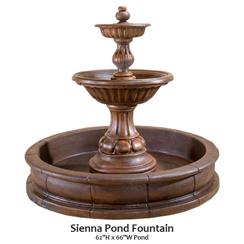Giannini’s Garden Ornaments Sienna Pond Fountain