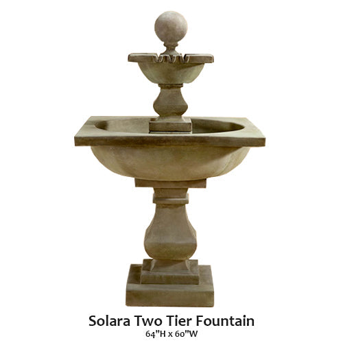 Giannini’s Garden Ornaments Solara Two Tier Fountain
