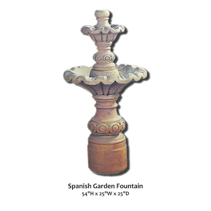 Giannini’s Garden Ornaments Spanish Garden Fountain