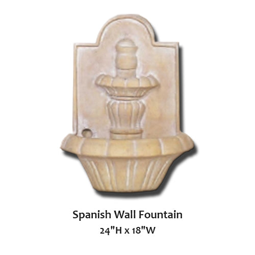 Giannini’s Garden Ornaments Spanish Wall Fountain