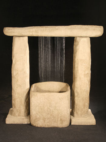 Al's Garden Art Stonehenge Outdoor Fountain