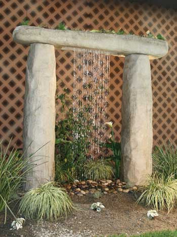 Al's Garden Art Stonehenge Outdoor Fountain with RK2