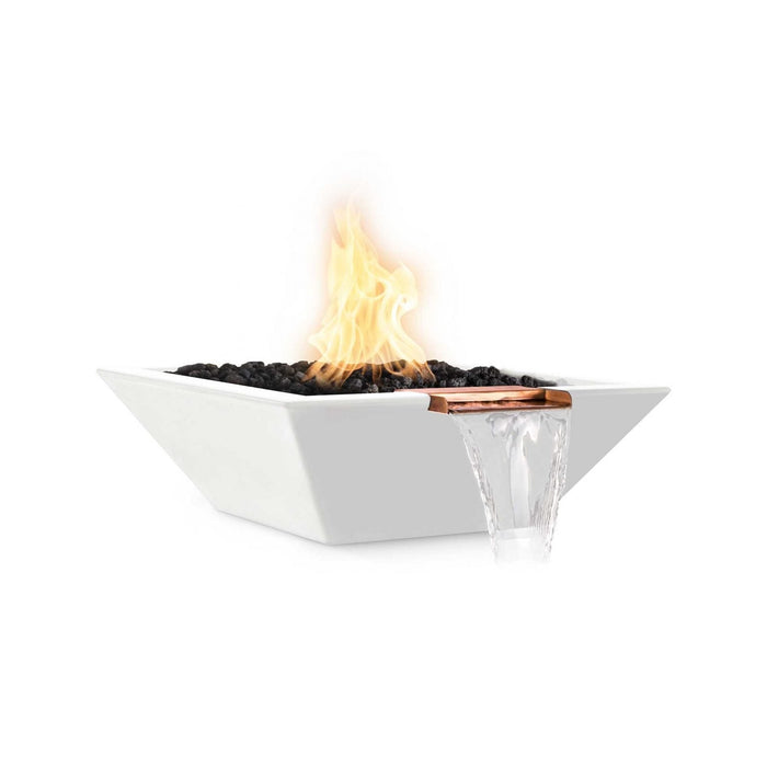 The Outdoor Plus Maya Fire & Water Bowl in GFRC Concrete