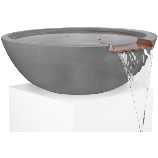 The Outdoor Plus Sedona Water Bowl in GFRC Concrete