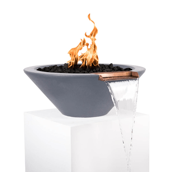 The Outdoor Plus Cazo Fire & Water Bowl in GFRC Concrete