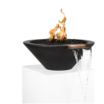 The Outdoor Plus Cazo Fire & Water Bowl in GFRC Concrete