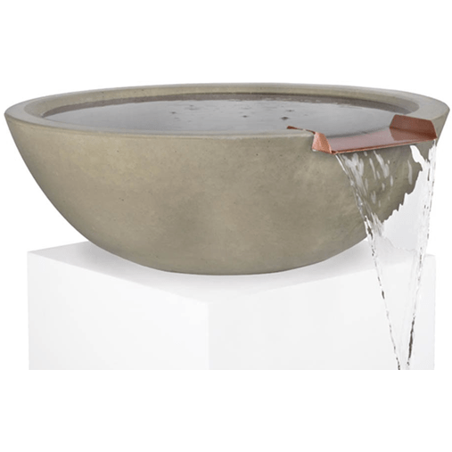 The Outdoor Plus Sedona Water Bowl in GFRC Concrete