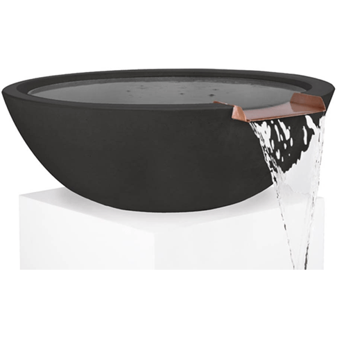 The Outdoor Plus Sedona Water Bowl in GFRC Concrete