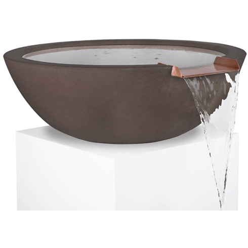 The Outdoor Plus Sedona Water Bowl in GFRC Concrete