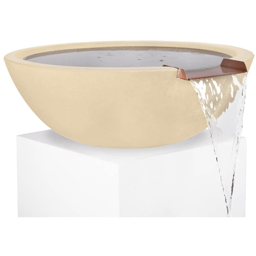 The Outdoor Plus Sedona Water Bowl in GFRC Concrete