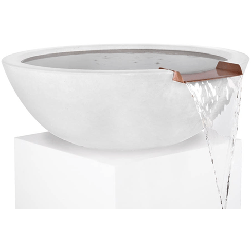 The Outdoor Plus Sedona Water Bowl in GFRC Concrete