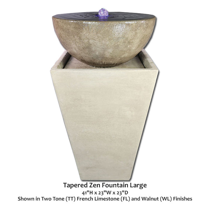 Giannini’s Garden Ornaments Tapered Zen Fountain Large