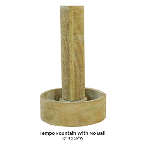 Giannini’s Garden Ornaments Tempo Fountain With No Ball