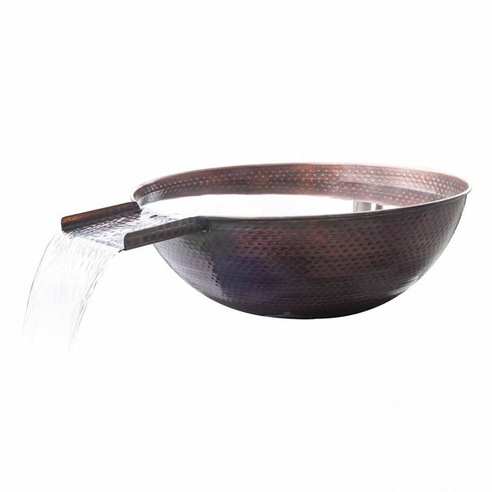 The Outdoor Plus Sedona Water Bowl in Hammered Copper