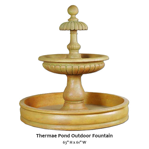 Giannini’s Garden Ornaments Thermae Pond Outdoor Fountain