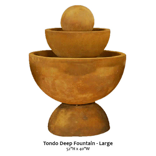 Giannini’s Garden Ornaments Tondo Deep Fountain - Large