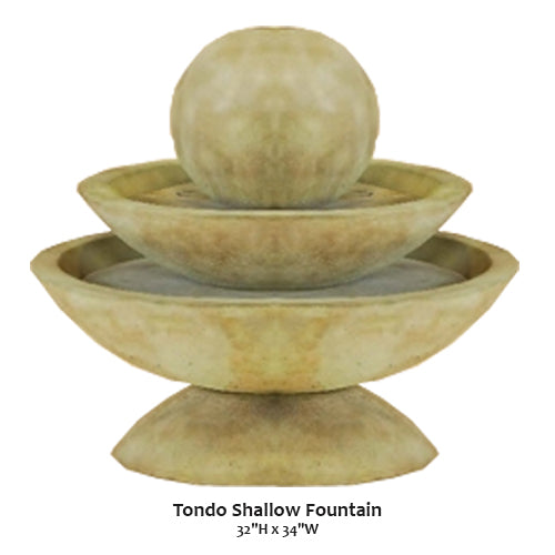 Giannini’s Garden Ornaments Tondo Shallow Fountain
