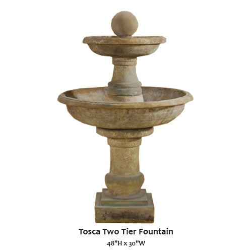 Giannini’s Garden Ornaments Tosca Two Tier Fountain