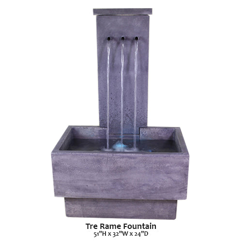 Giannini’s Garden Ornaments Tre Rame Fountain