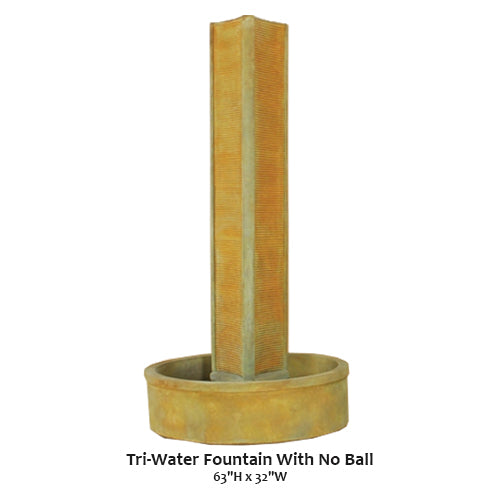 Giannini’s Garden Ornaments Tri-Water Fountain With No Ball