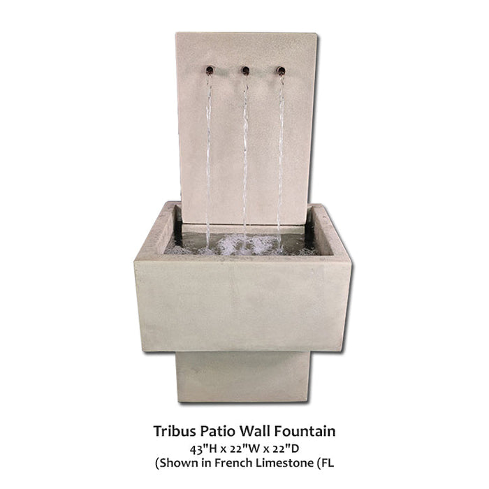 Giannini’s Garden Ornaments Tribus Patio Wall Fountain