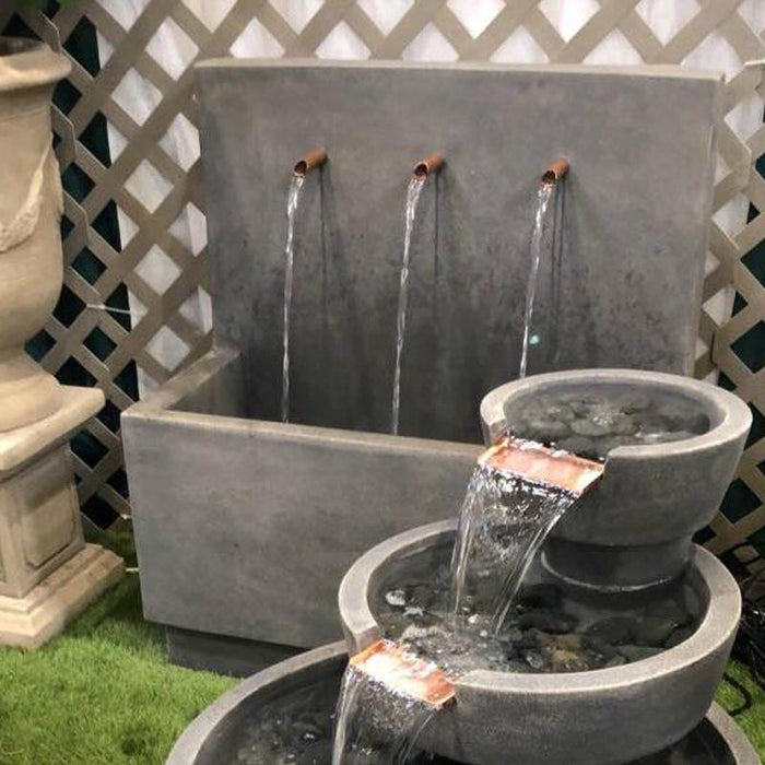 Giannini’s Garden Ornaments Tribus Wall Outdoor Water Fountain