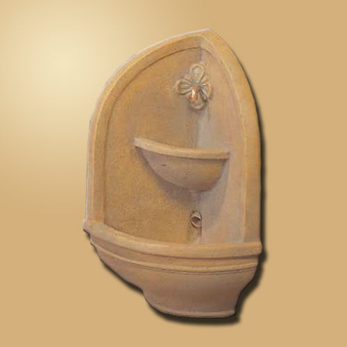 Giannini’s Garden Ornaments Tuscan Corner Wall Fountain