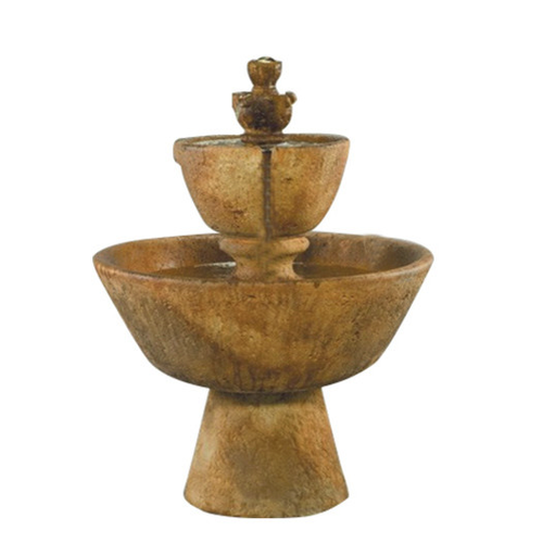 Al's Garden Art Tuscan Tiered Outdoor Water Fountain