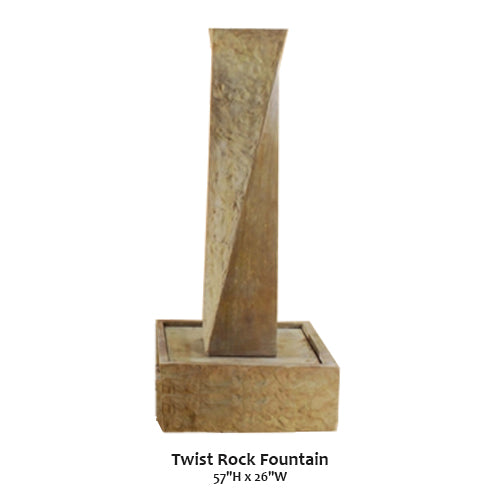 Giannini’s Garden Ornaments Twist Rock Fountain