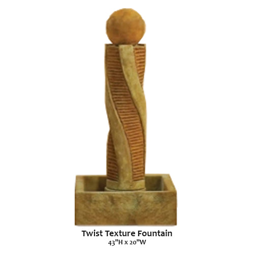 Giannini’s Garden Ornaments Twist Texture Fountain