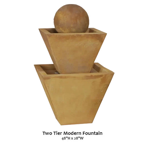 Giannini’s Garden Ornaments Two Tier Modern Fountain