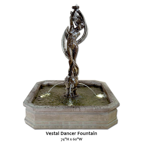 Giannini’s Garden Ornaments Vestal Dancer Fountain