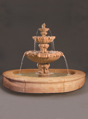 Al's Garden Art Vesuvio Fountain with Fiore Pond