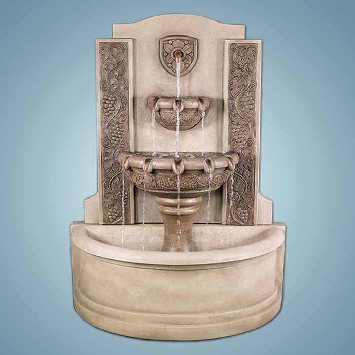 Giannini’s Garden Ornaments Vineyard Wall Fountain