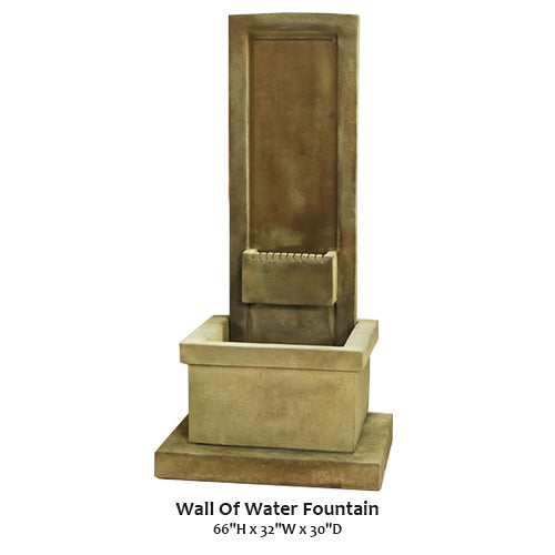 Giannini’s Garden Ornaments Wall Of Water Fountain