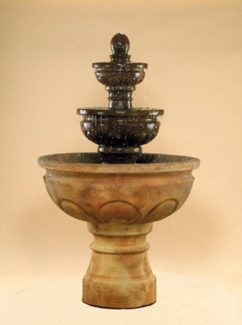 Al's Garden Art Baroque Tiered Outdoor Fountain