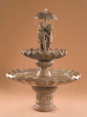 Al's Garden Art Sweetheart 2-Tier Garden Water Fountain