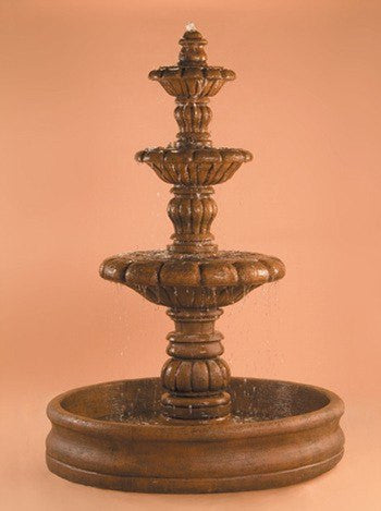 Al's Garden Art Espana 3 Tier Outdoor Fountain With 55 Inch Basin