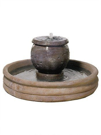 Al's Garden Art Mall Planter Cast Stone Garden Fountain - Small