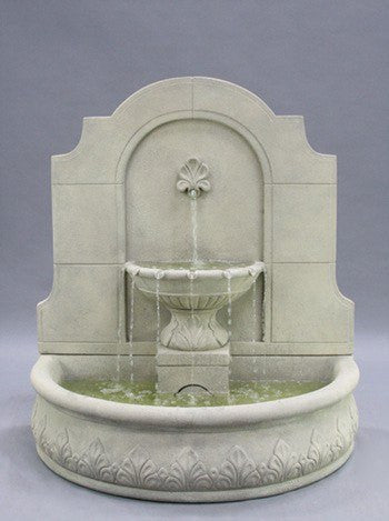 Al's Garden Art Provincial Cast Stone Wall Outdoor Fountain