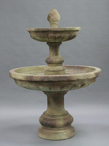 Al's Garden Art Mediterranean 2-Tier Outdoor Water Fountain