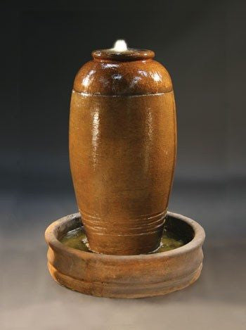 Al's Garden Art Santiago Urn Cast Stone Garden Fountain